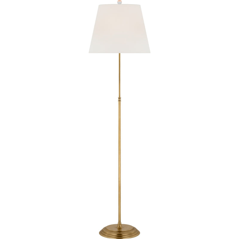 Wyatt 52" Floor Lamp in Hand-Rubbed Antique Brass