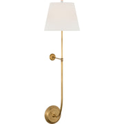 Wyatt 39" Statement Wall Sconce in Hand-Rubbed Antique Brass