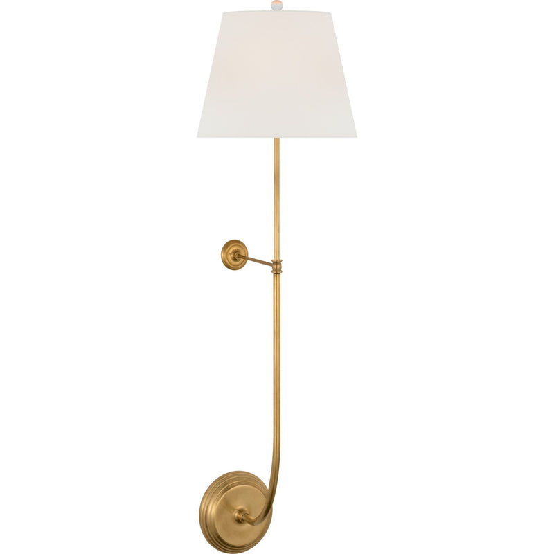 Wyatt 39" Statement Wall Sconce in Hand-Rubbed Antique Brass