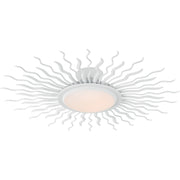 Re 31" Semi-Flush Mount in Matte White
