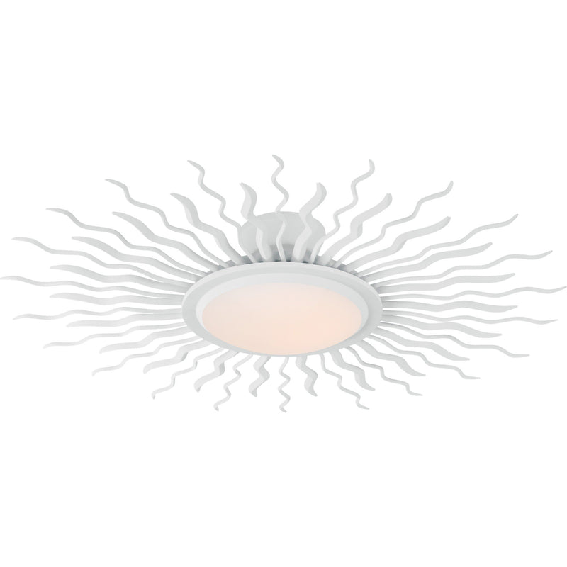 Re 31" Semi-Flush Mount in Matte White