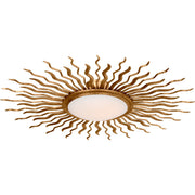 Re 38" Semi-Flush Mount in Gilded Iron
