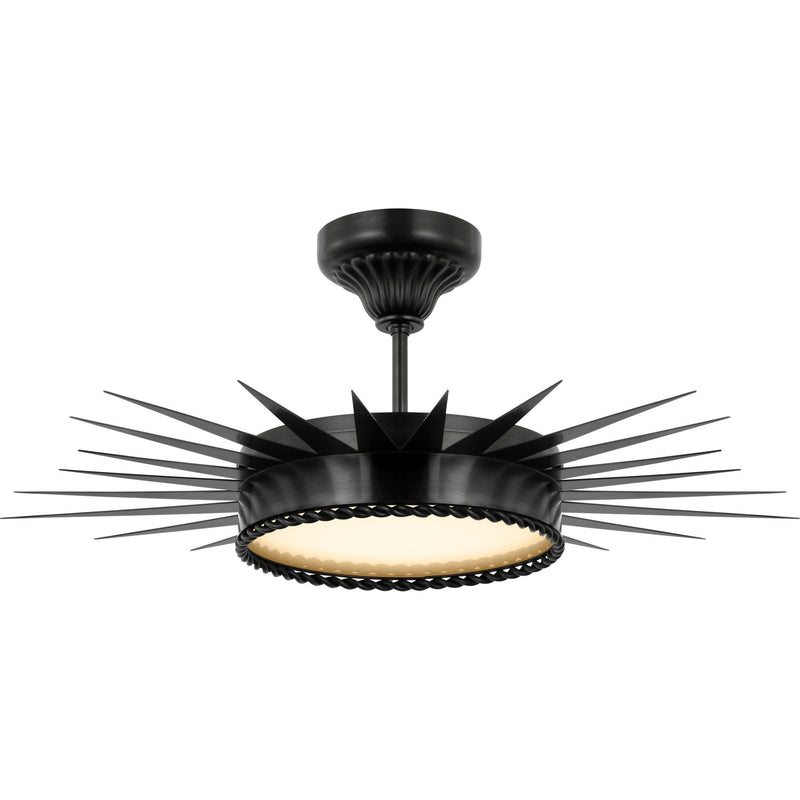 Soleil 28" Semi-Flush Mount in Bronze