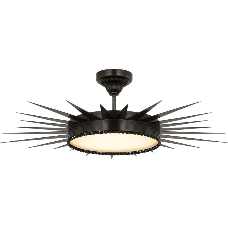 Soleil 36" Semi-Flush Mount in Bronze