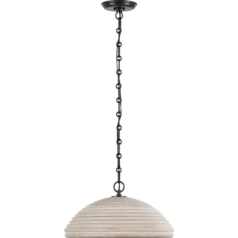 Emerson 16" Rattan Pendant in Bronze