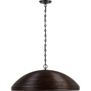 Emerson 29" Rattan Pendant in Bronze
