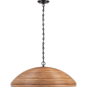 Emerson 29" Rattan Pendant in Bronze