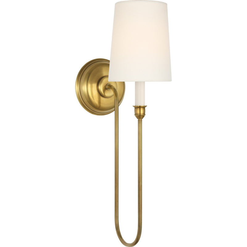 Vendome 21" Deep Arm Cordless Wall Sconce in Hand-Rubbed Antique Brass