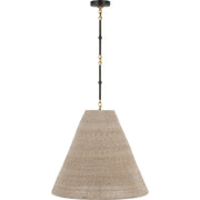 Goodman Large 2-Light Pendant in Bronze and Hand-Rubbed Antique Brass