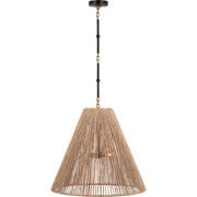 Goodman Large 2-Light Pendant in Bronze and Hand-Rubbed Antique Brass