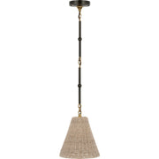 Goodman Petite Mini Pendant in Bronze and Hand-Rubbed Antique Brass