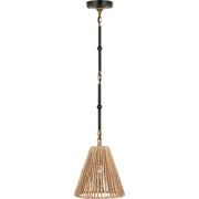 Goodman Petite Mini Pendant in Bronze and Hand-Rubbed Antique Brass
