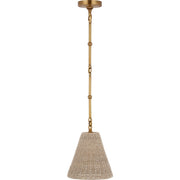 Goodman Petite Mini Pendant in Hand-Rubbed Antique Brass