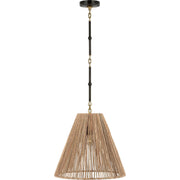 Goodman Medium Pendant in Bronze and Hand-Rubbed Antique Brass