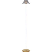 Blaze 55" Floor Lamp in Natural Brass