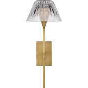 Blaze 14" Bath Sconce in Natural Brass