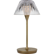 Blaze 12" Rechargeable Table Lamp in Natural Brass