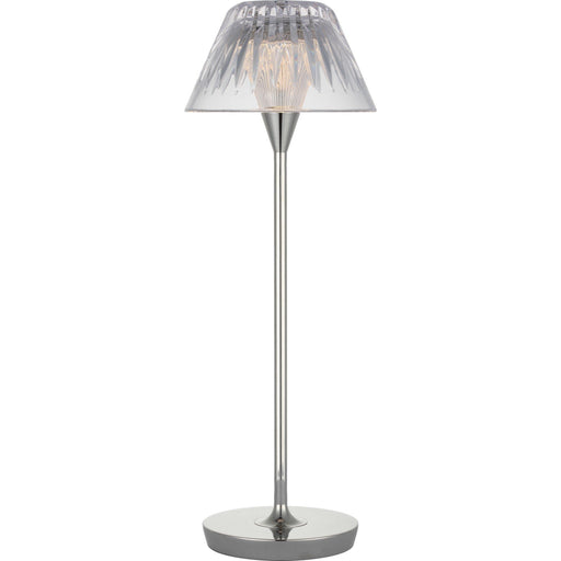 Blaze 16" Rechargeable Table Lamp in Polished Nickel