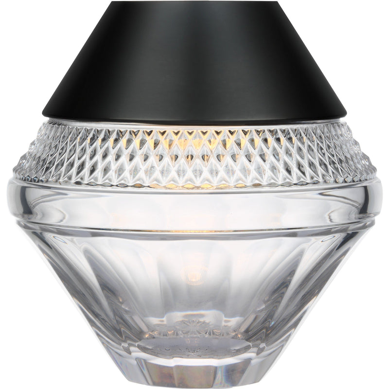 Copper Coast 5" Rechargeable Crystal Table Lamp in Bronze