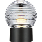 Circon 7" Rechargeable Crystal Table Lamp in Bronze
