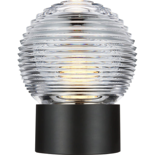 Circon 7" Rechargeable Crystal Table Lamp in Bronze