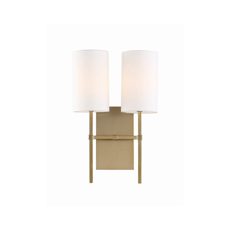 Veronica 2 Light 11" Sconce in Aged Brass