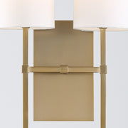 Veronica 2 Light 11" Sconce in Aged Brass