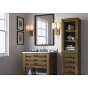 Veronica 2 Light 11" Sconce in Aged Brass in a room setting