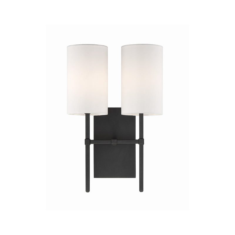 Veronica 2 Light 11" Sconce in Black Forged