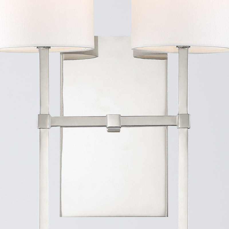 Veronica 2 Light 11" Sconce in Polished Nickel
