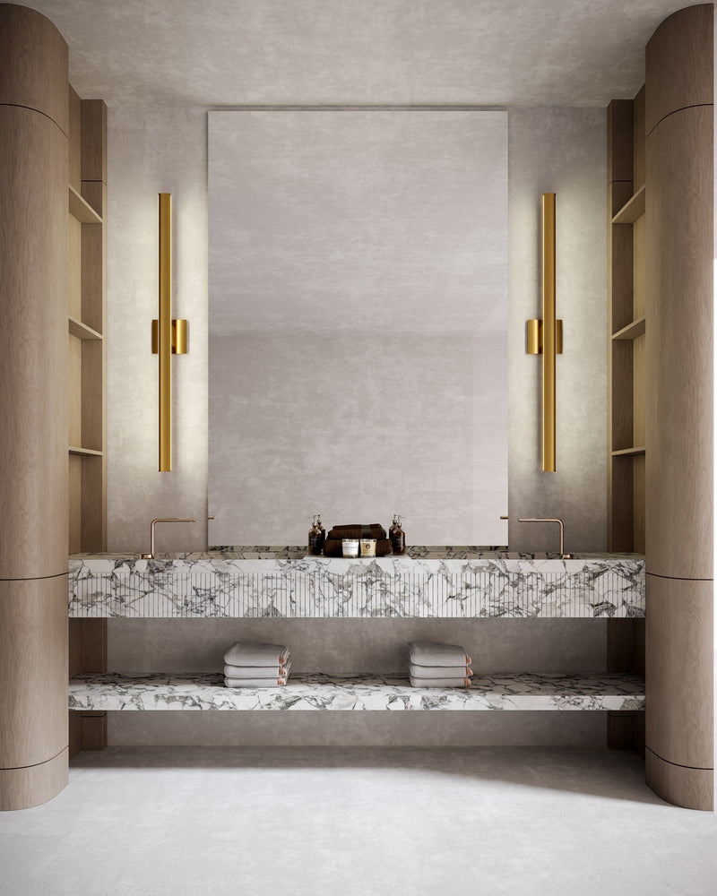 Vera 53" Vanity Light in Brushed Gold
