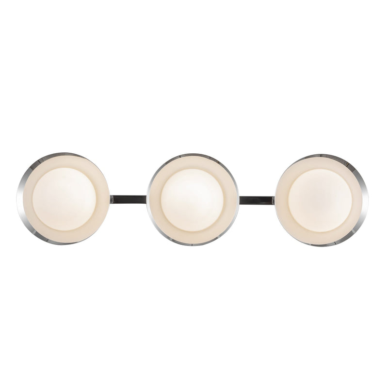 Cleo 23" Vanity Light in Chrome/Opal Glass