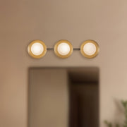Cleo 23" Vanity Light in Chrome/Opal Glass