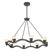 Vance 8 Light 39" Integrated LED Chandelier in Bronze Noir