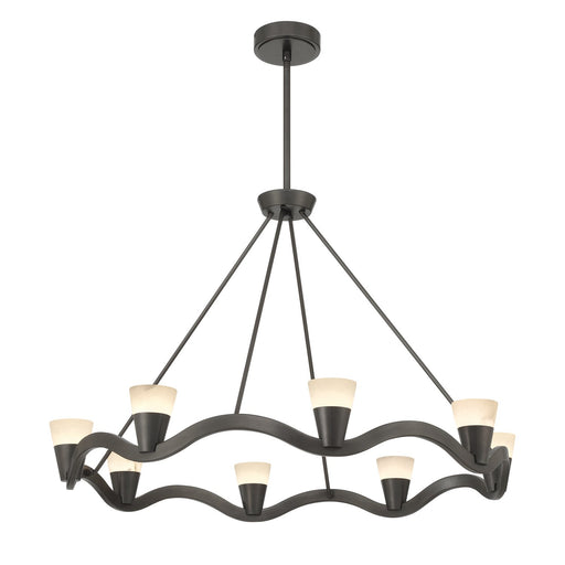 Vance 8 Light 39" Integrated LED Chandelier in Bronze Noir
