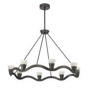 Vance 8 Light 39" Integrated LED Chandelier in Bronze Noir