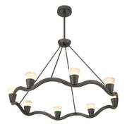 Vance 8 Light 39" Integrated LED Chandelier in Bronze Noir
