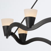 Vance 8 Light 39" Integrated LED Chandelier in Bronze Noir