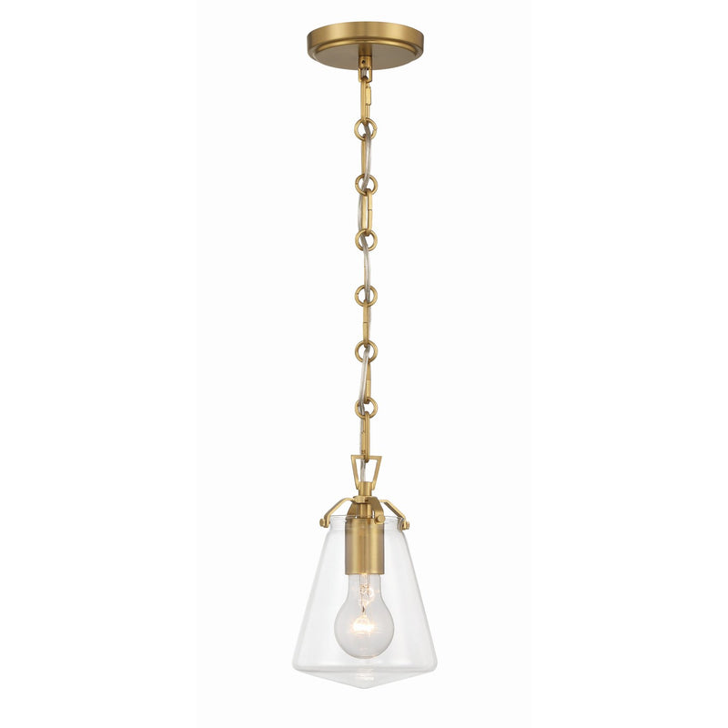 Voss 1 Light 5.75" Pendant in Luxe Gold