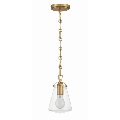 Voss 1 Light 5.75" Pendant in Luxe Gold