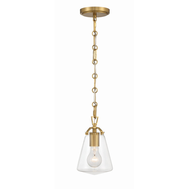 Voss 1 Light 5.75" Pendant in Luxe Gold