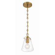 Voss 1 Light 5.75" Pendant in Luxe Gold