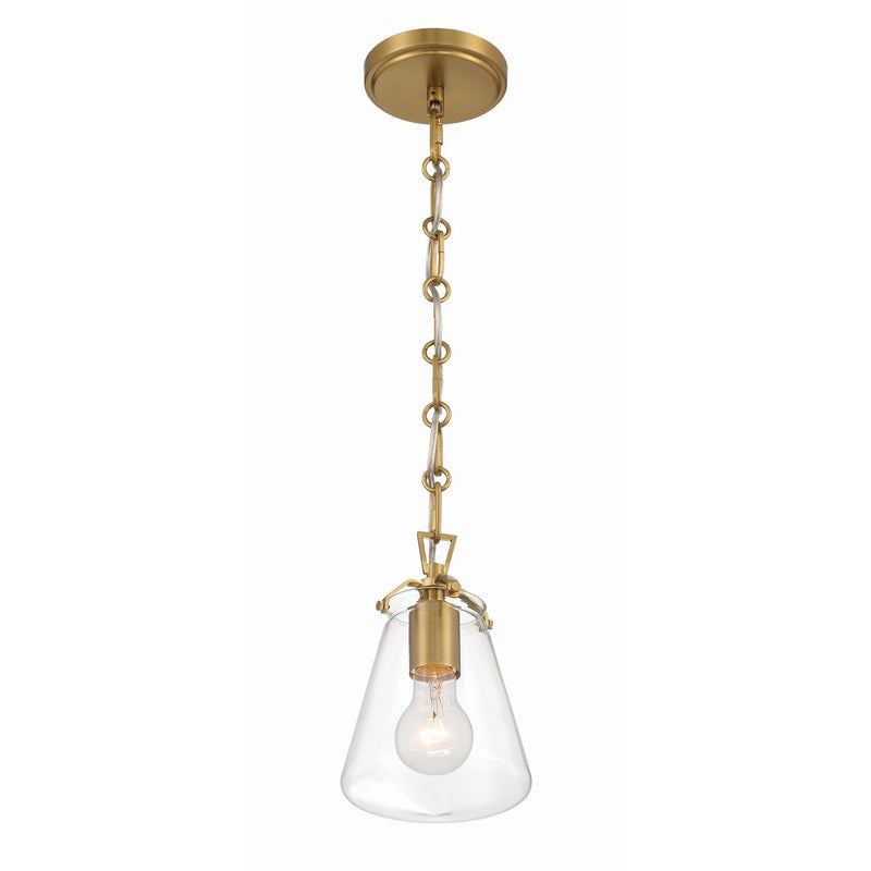 Voss 1 Light 5.75" Pendant in Luxe Gold