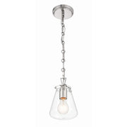Voss 1 Light 5.75" Pendant in Polished Nickel