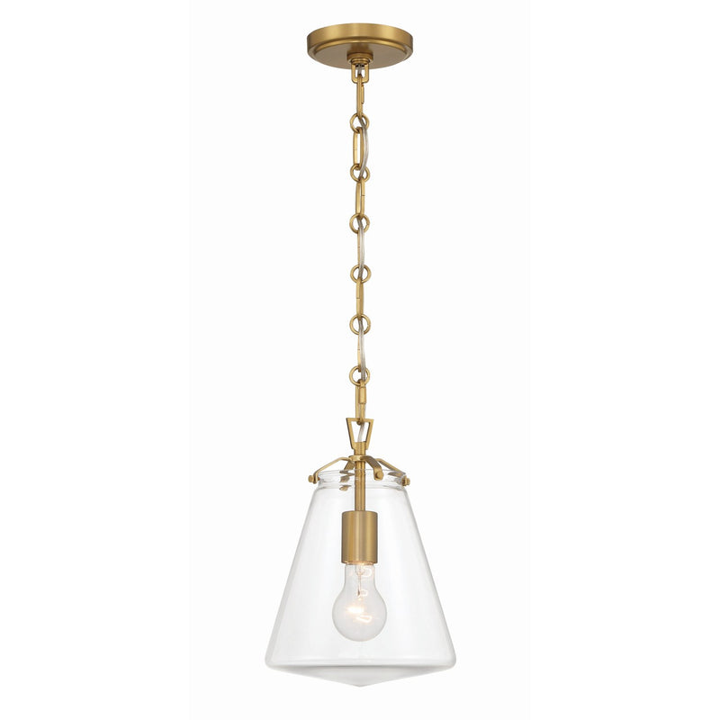 Voss 1 Light 8.25" Pendant in Luxe Gold