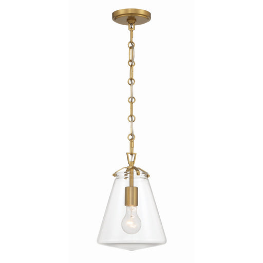 Voss 1 Light 8.25" Pendant in Luxe Gold