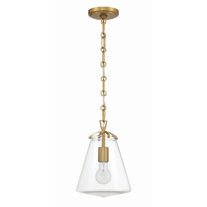Voss 1 Light 8.25" Pendant in Luxe Gold