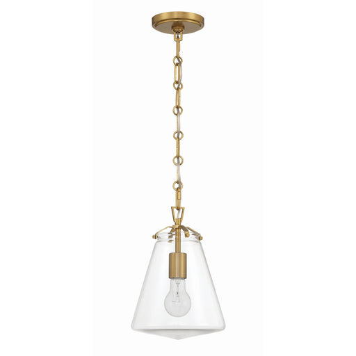 Voss 1 Light 8.25" Pendant in Luxe Gold