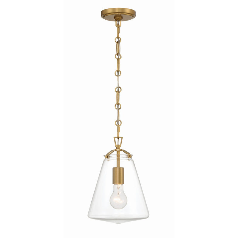 Voss 1 Light 8.25" Pendant in Luxe Gold