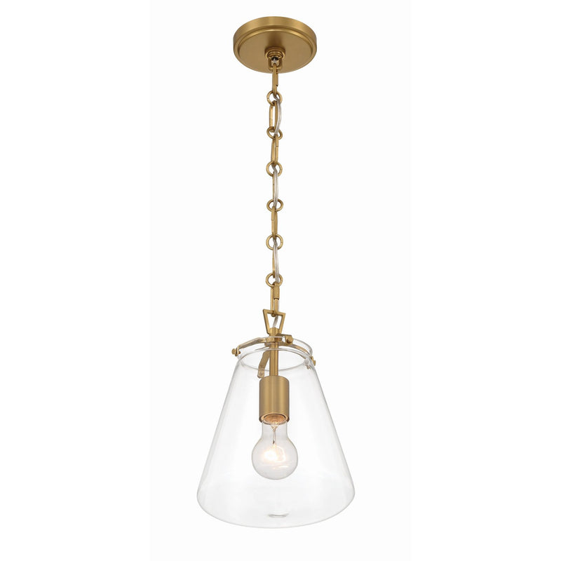 Voss 1 Light 8.25" Pendant in Luxe Gold